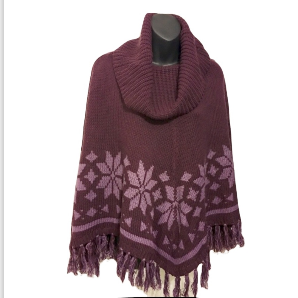 NWT Bandolino Boho Sweater Poncho. Size L. - Picture 1 of 5
